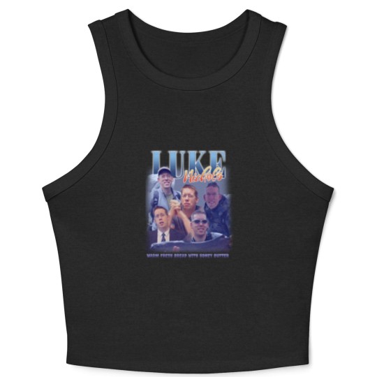 Discover Luke Nichols Vintage Bootleg Crop Tank Top, Warm Fresh Bread With Honey Butter Crop Tank Top