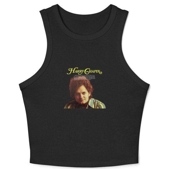 Discover Harry Chapin Cherry Wood Gold Orange Crop Tank Top