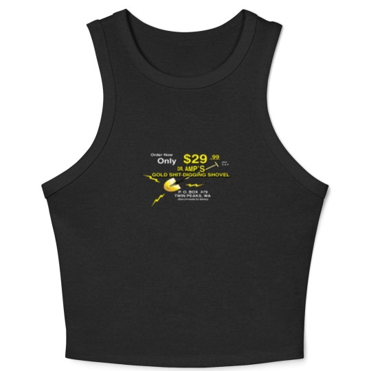 Discover DR. AMP'S GOLD SHIT-DIGGING SHOVEL - Twin Peaks - Crop Tank Top