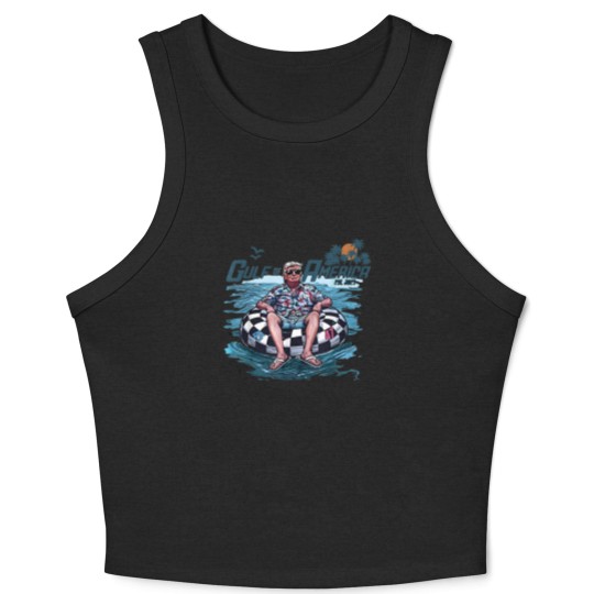 Discover Trump Crop Tank Top Gulf Of Us America Est 2025 Crop Tank Top