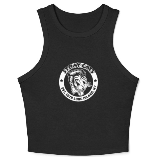 Discover Stray Cats Unisex Crop Tank Top: Est 1979