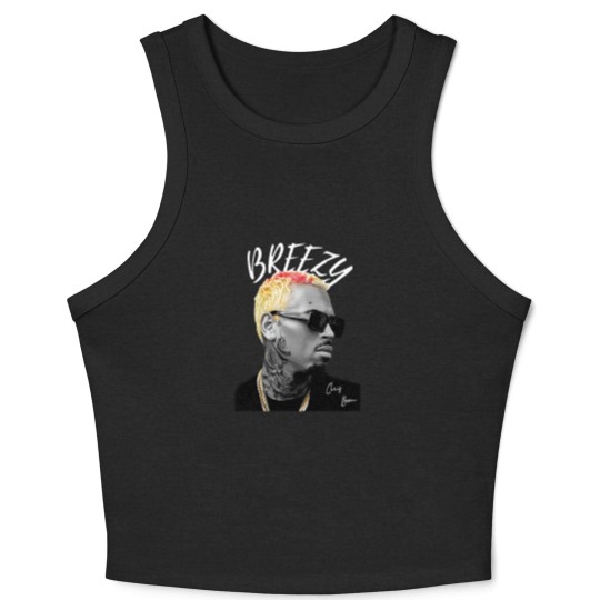 Discover Chris Brown Crop Tank Top, Chris Brown 11:11 Tour 2024 Crop Tank Top, Chris Brown Breezy Crop Tank Top
