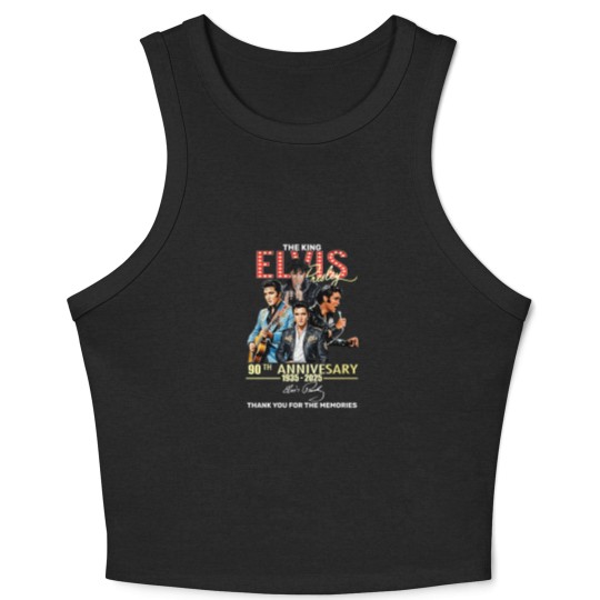 Discover Elvis Presley tour 2025, Elvis 90th Anniversary Crop Tank Top 2D