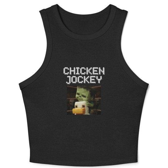 Discover chicken jockey minecraft - Chicken Jockey Minecraft 2025 - Crop Tank Top