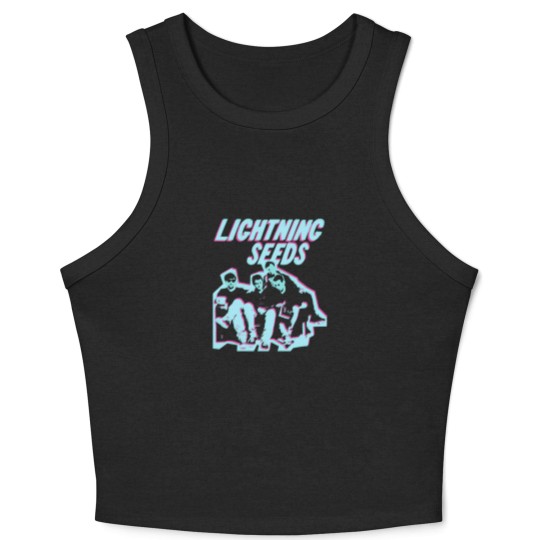 Discover Lightning Seeds Distressed Vintage Style 90s Classic Crop Tank Top