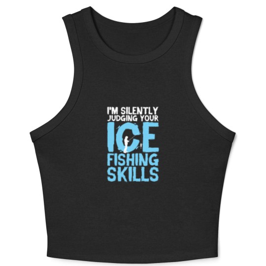 Discover Ice Fishing - Ice Fishing Gift - Crop Tank Top