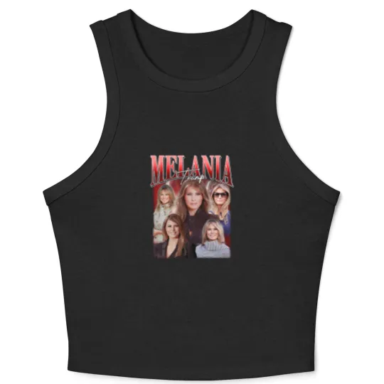 Discover Melania Trump Bootleg Vintage Crop Tank Top, Melania Trump Crop Tank Top