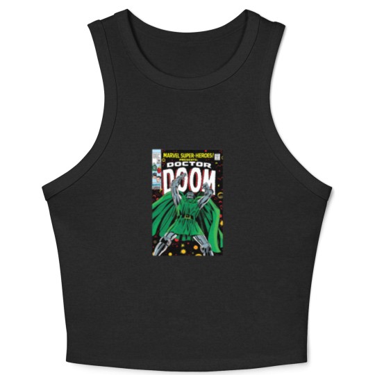 Discover Dr. Dooom Crop Tank Top, 90's style, Comic Crop Tank Top