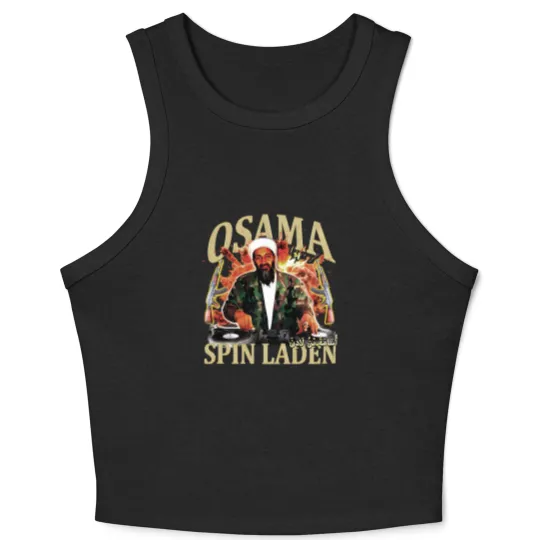 Discover Osama Spin Laden 90s style vintage raptee Crop Tank Top