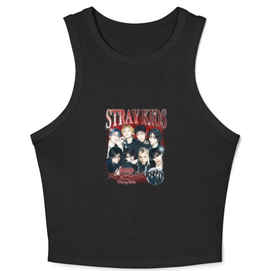 Discover Stray Kids dominATE World Tour US 2025 Graphic Crop Tank Top, Stray Kids Hop Album Crop Tank Top