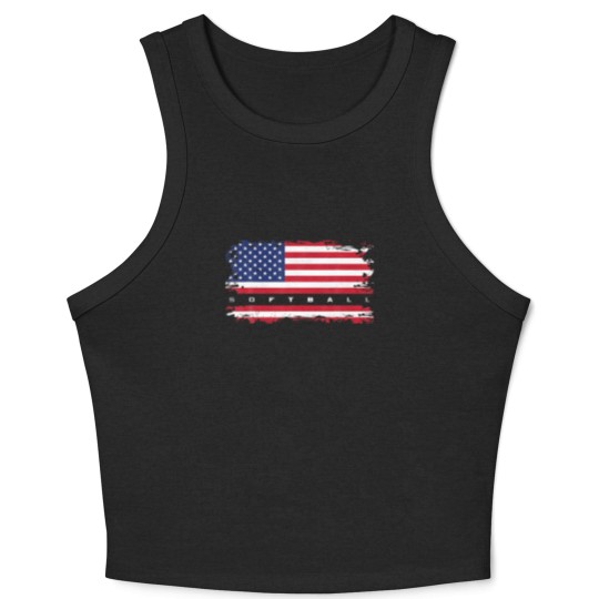 Discover Softball Apparel - Softball Crop Tank Top
