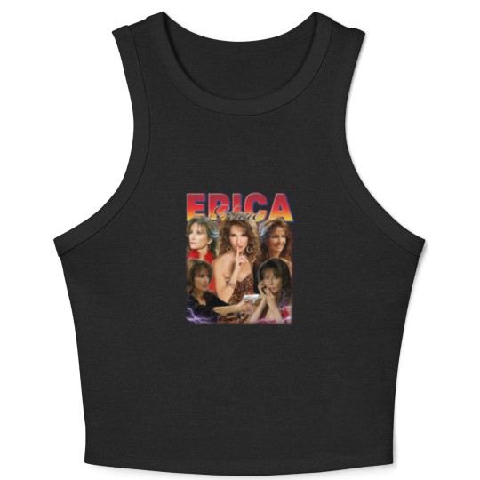 Discover Erica Kane Crop Tank Top, All My Children Fans, Homage Erica Kane 90s Crop Tank Top, Movie Character Crop Tank Top