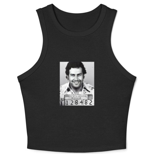 Discover Pablo Escobar Mugshot Premium Crop Tank Top