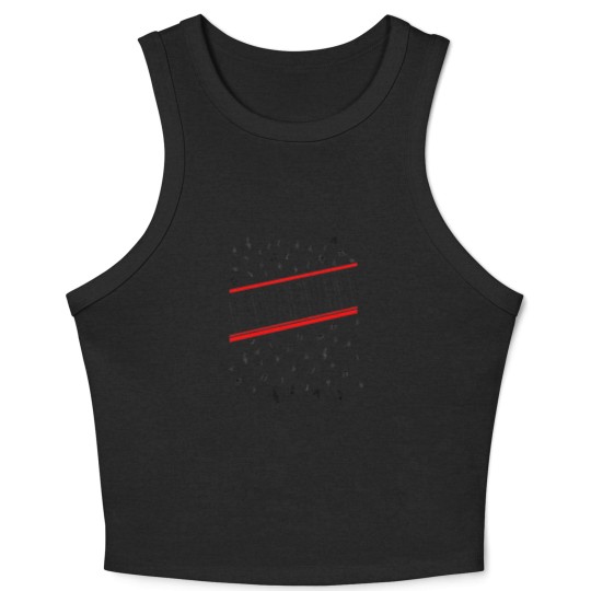 Discover Beat It Piano Crop Tank Top
