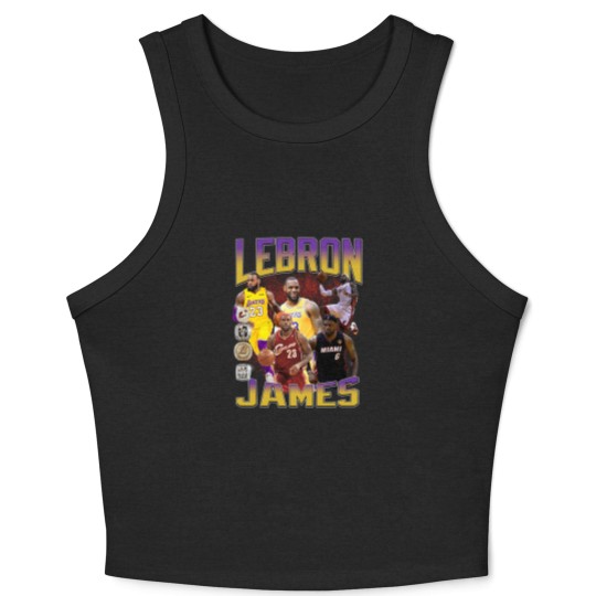 Discover Basketball Legend LeBron James Crop Tank Top