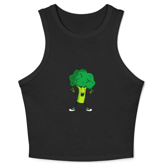 Discover Broccoli rocks Crop Tank Top