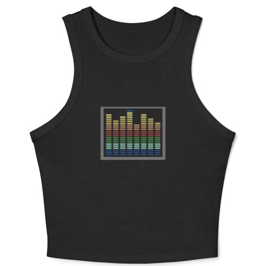 Discover Qualizer-El-Lit-Glowing-Sound-Activated-Gradient-Equalizer Crop Tank Top