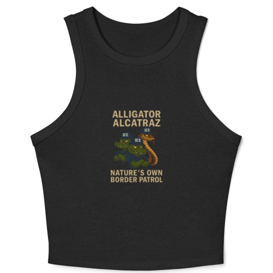 Discover Alligator-Alcatraz - Alligator Alcatraz Fl Retro - Crop Tank Top