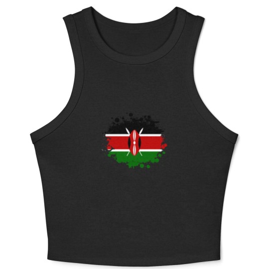 Discover Kenya Blot / Kenya Gift Africa Mombasa Crop Tank Top