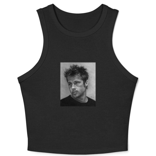 Discover Brad Pitt drawing Classic Unisex Crop Tank Top