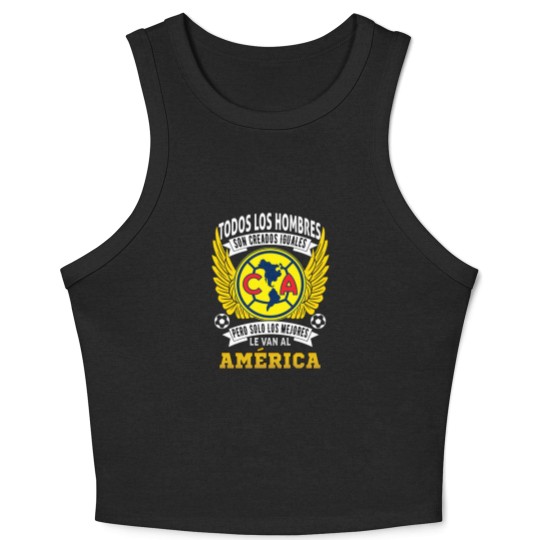 Discover Playera Aguilas del America Solo Los Mejores le Van al America Crop Tank Top