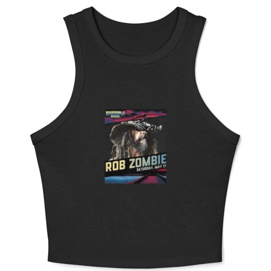 Discover Rob Zombie Boardwalk Rock At Ocean City MD On May 17-18-2025 Crop Tank Top