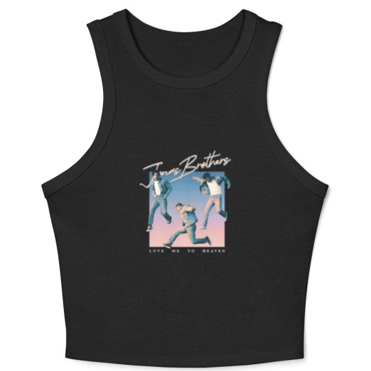 Discover Jonas Brothers Love Me To Heaven Single Cover Retro Crop Tank Top