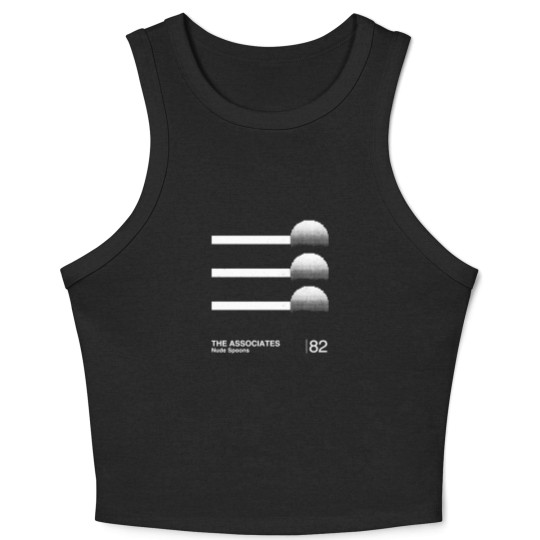Discover The Associates / Minimalist Graphic Design Fan Artwork - The Associates - Crop Tank Top