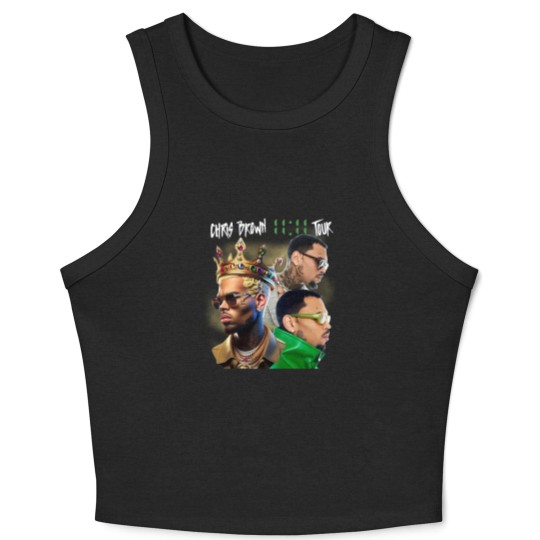 Discover Chris Brown Crop Tank Top, Chris Brown 11:11 Tour 2024 Crop Tank Top, Chris Brown Breezy Crop Tank Top