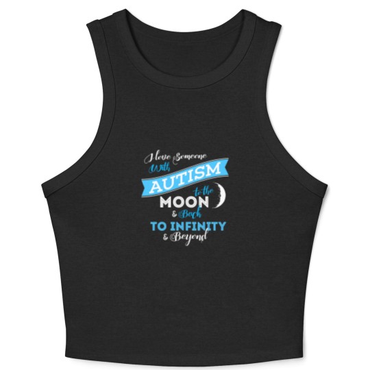Discover AUTSIM MOM - GRANDPA - GRANDMA - DAD - AUTISM GIFT Crop Tank Top