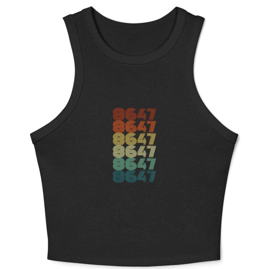Discover 8647 Anti Trump 86 47 Retro Vintage 80s Style Crop Tank Top