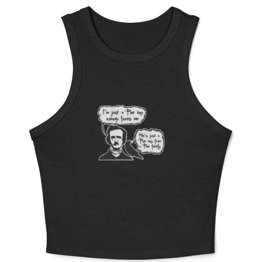 Discover BOHEMIAN POE Edgar Allan Poe RAVEN Crop Tank Top