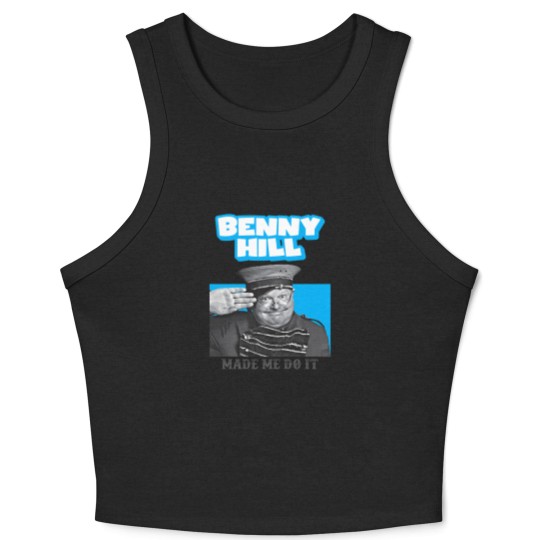 Discover Benny Hill Made Me Do It Crop Tank Top