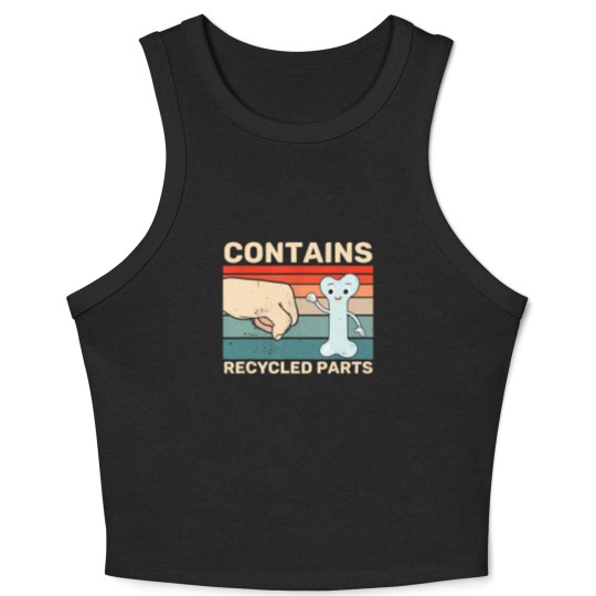 Discover Contains Recycled Parts Bone Marrow Transplant Recipient Crop Tank Top