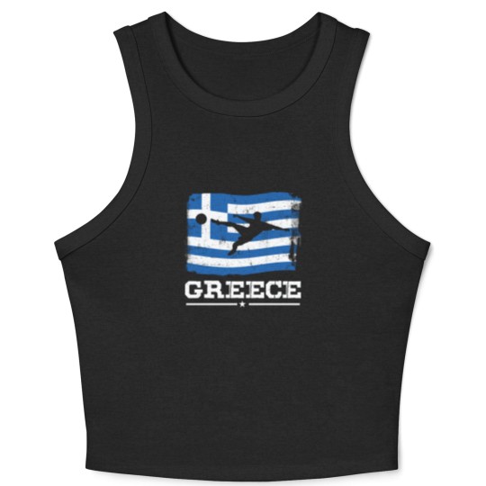 Discover Football - Greece football club Crop Tank Top