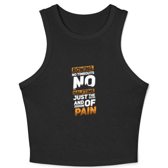 Discover Rowing Crew Boat Gift I Rower Row Team Crop Tank Top
