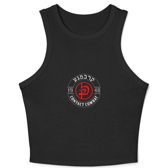 Discover Old School Krav Maga Hebrew Symbol Logo Crop Tank Top