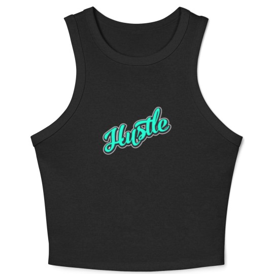 Discover Hustle Earn Money Quickly Crop Tank Top