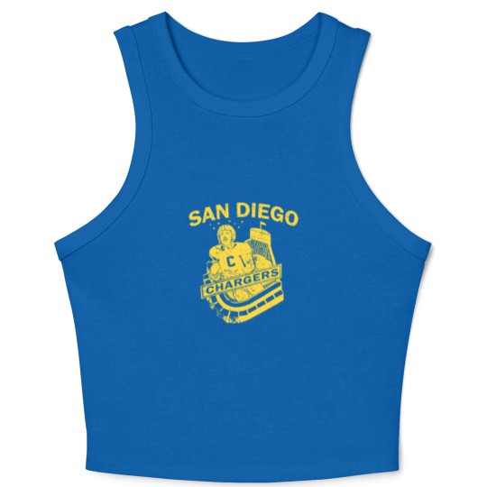 Discover Vintage San Diego Chargers Crop Tank Top