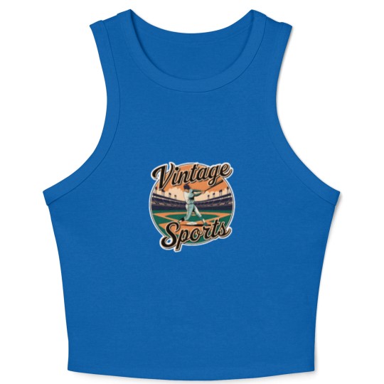 Discover Vintage Sports Crop Tank Top
