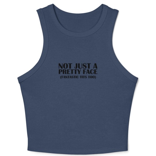 Discover Not Just A Pretty Face Crop Tank Top