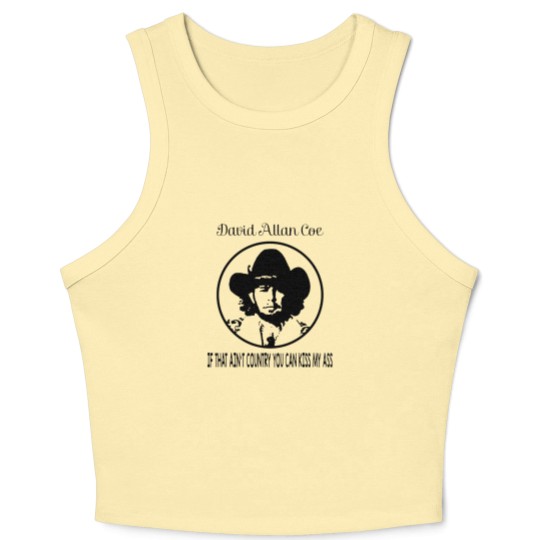 Discover David Allan Coe Funny Music Crop Tank Top