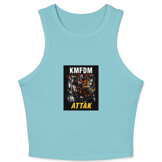 Discover KMFDM ATTAK - Vintage Crop Tank Top