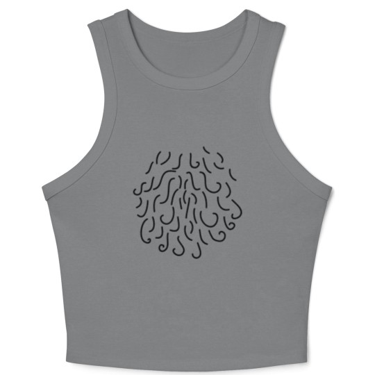 Discover CHEST HAIR HAIRY RUG Crop Tank Top