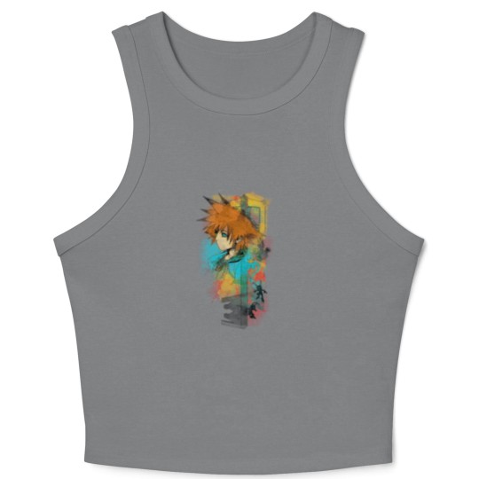 Discover Kingdom of Watercolors - Kingdom Hearts - Crop Tank Top