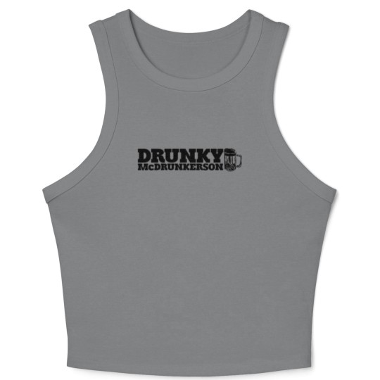 Discover DRUNKY McDRUNKERSON Crop Tank Top