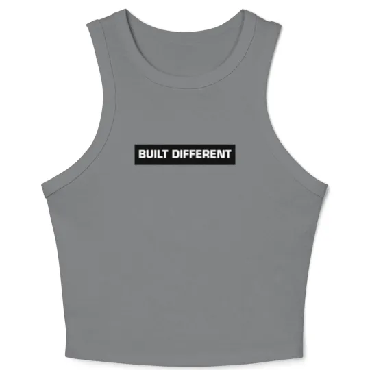 Discover Just built different Crop Tank Top