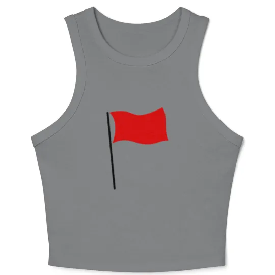 Discover red flag Crop Tank Top