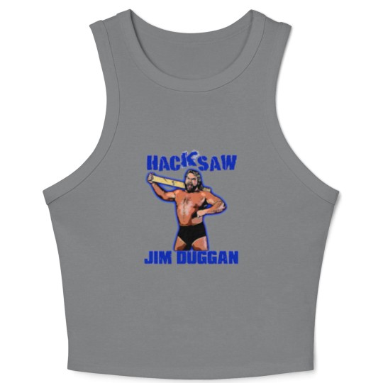 Discover hacksaw jim duggan Crop Tank Top  wrestling 80s Crop Tank Top