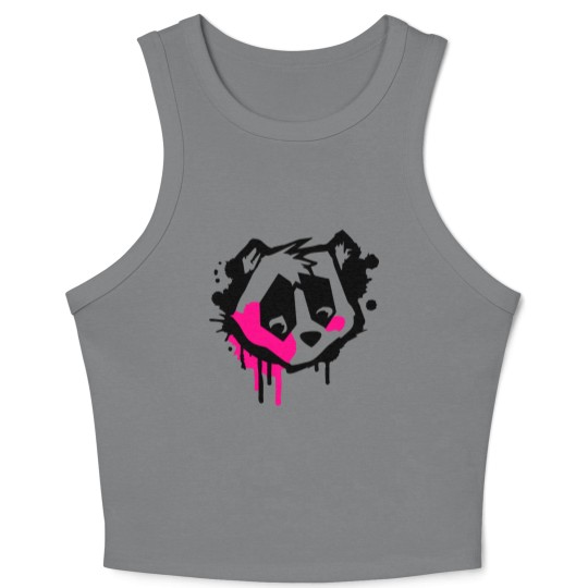 Discover Bear Head in graffiti style Crop Tank Top